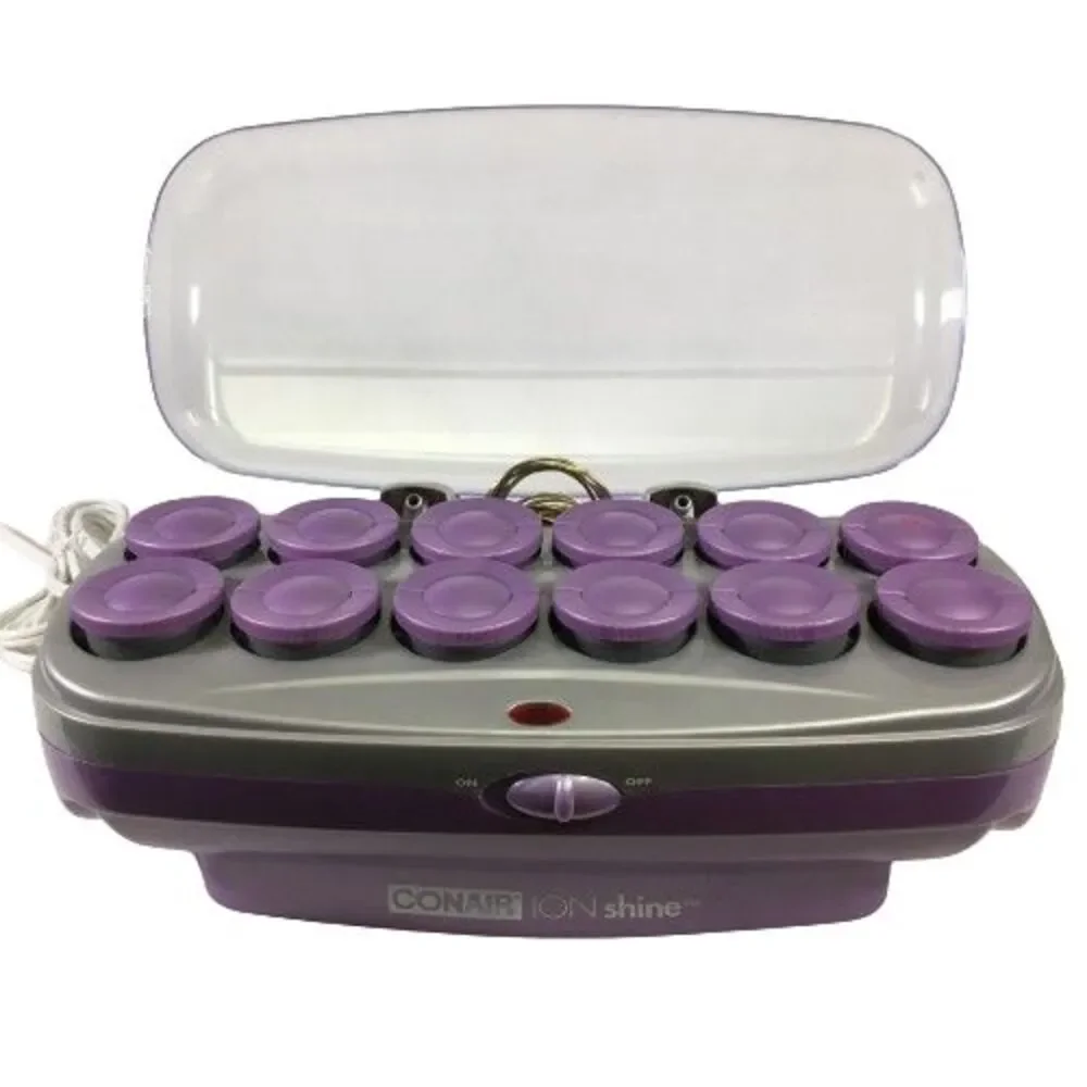 Conair Ion Shine Velvet Hot Rollers Hair Curlers Large 1.5